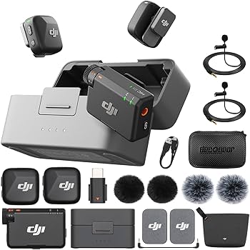 Amazon.com: DJI Mic Mini (2 TX + 1 RX + Charging Case